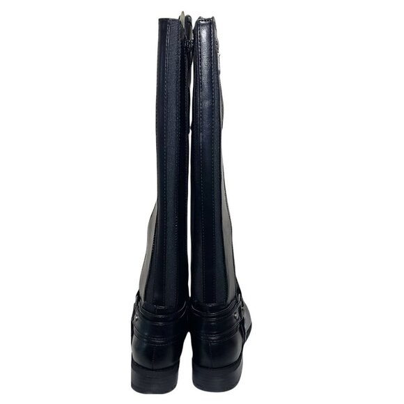 MICHAEL Michael Kors Womens Black Bromley Leather Knee High Riding Boots Size 5M - Picture 4 of 9